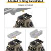 CVLIFE Bipod Mount to Sling Swivel Stud Rifle Bipod, Made of Aluminum and High-Strength Polymer, Adjustable Height and Angle, Stable and Sturdy(Flat Dark Earth)