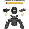 CVLIFE Bipod for Shooting and Hunting,Rifle Bipod Sling Mounting Bipod for Rifle Made of Lightweight High-Strength Polymer(Black)