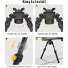 CVLIFE Bipod for Shooting and Hunting,Rifle Bipod Sling Mounting Bipod for Rifle Made of Lightweight High-Strength Polymer(Black)