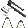 CVLIFE Bipod for Shooting and Hunting,Rifle Bipod Sling Mounting Bipod for Rifle Made of Lightweight High-Strength Polymer(Black)
