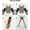 CVLIFE Bipod for Shooting and Hunting,Rifle Bipod Sling Mounting Bipod for Rifle Made of Lightweight High-Strength Polymer(Flat Dark Earth)