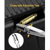 CVLIFE Bore Sight Laser 223 5.56mm/9mm Laser Bore Sighter with Chamber Extractor Tool and 6 Batteries, Red Laser Zeroing Boresighter with O-Rings