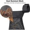 CVLIFE Brass Shell Catcher Cartridge Collector Mesh Heat Resistant Padded Mesh Brass Casing Catcher with Zippered Bottom Quick Release Brass Catcher(black)