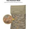 CVLIFE Brass Shell Catcher Cartridge Collector Mesh Heat Resistant Padded Mesh Brass Casing Catcher with Zippered Bottom Quick Release Brass Catcher(sand)
