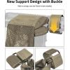 CVLIFE Brass Shell Catcher Cartridge Collector Mesh Heat Resistant Padded Mesh Brass Casing Catcher with Zippered Bottom Quick Release Brass Catcher(sand)