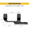 CVLIFE Cantilever Scope Mounts, Offset Dual Ring One-Piece Scope Mount, Lightweight Aluminum(34 mm)