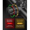 CVLIFE EagleFeather F02 Rifle Scope with Side Focus Parallax Adjustment, Illuminated Mil-Dot Reticle, 30mm Tube Long Range Rifle Scope for Hunting, SFP Riflescope with 20mm Scope Rings(4.5-14×50)