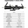 CVLIFE EagleFeather LPVO Rifle Scope with 30mm Cantilever Mount, 5 Levels Red & Green Illumination Reticle, Second Focal Plane Scopes with Zero Reset(1-4×24)