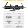 CVLIFE EagleFeather LPVO Rifle Scope with 30mm Cantilever Mount, 5 Levels Red & Green Illumination Reticle, Second Focal Plane Scopes with Zero Reset(1-6×24)