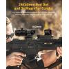 CVLIFE EagleFeather Multiple Reticle Red/Green Dot and Magnifier Combo, 40mm Large Lens Red/Green Dot with 3X Magnifier, Absolute Co-Witness, Open Reflex Optics Sight with Flip-to-Side(Red Dot Magnifier Combo)