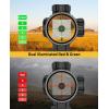 CVLIFE EagleFeather Z03 6-24×50 AO Rifle Scope for Hunting with Parallax Adjustment, Red and Green Illuminated Mil-Dot Reticle, 1 Inch Tube SFP Long Range Scope with 20mm Scope Rings