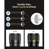 CVLIFE EagleFeather Z03 6-24×50 AO Rifle Scope for Hunting with Parallax Adjustment, Red and Green Illuminated Mil-Dot Reticle, 1 Inch Tube SFP Long Range Scope with 20mm Scope Rings