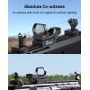 CVLIFE FoxSpook Motion Awake Multi Reticle Green & Red Dot Sight, Reflex Sight for Picatinny, Absolute Co-Witness Red Dot Optics Scope with 31×21mm Large Window