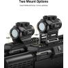 CVLIFE FoxSpook Motion Awake Red Dot Sight, 2 MOA Red Dot Scope Auto On & Off, 1x20mm Red Dot Optics with Low Profile and Lower 1/3 Co-Witness Mount, Flip Lens Covers and Anti-Reflection Device