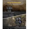 CVLIFE FoxSpook Motion Awake Red Dot Sight, 2 MOA Red Dot Scope Auto On & Off, 1x20mm Red Dot Optics with Low Profile and Lower 1/3 Co-Witness Mount, Flip Lens Covers and Anti-Reflection Device