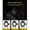CVLIFE FoxSpook Motion Awake Red Dot Sight,1x20mm 2MOA Red dot Scope Auto On & Off Compact Optics with Low Profile and Lower 1/3 Co-Witness Mount, Flip Up Lens Covers and 12 Brightness Button Settings
