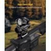CVLIFE FoxSpook Motion Awake Red Dot Sight,1x20mm 2MOA Red dot Scope Auto On & Off Compact Optics with Low Profile and Lower 1/3 Co-Witness Mount, Flip Up Lens Covers and 12 Brightness Button Settings