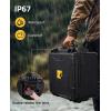 CVLIFE Gun Cases for Handguns, 18″ Pistol Case Holds Multiple Handguns/Mags/Bullets, Hard Shell Pistol Case Heavy Duty Firearm Case for Range Trips, Waterproof & Shockproof Handgun Case(For 4 Pistols & 24 Mags)