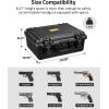CVLIFE Gun Cases for Handguns, 18″ Pistol Case Holds Multiple Handguns/Mags/Bullets, Hard Shell Pistol Case Heavy Duty Firearm Case for Range Trips, Waterproof & Shockproof Handgun Case(For 8 Handguns & Mags)