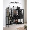 CVLIFE Gun Rack Stand, Vertical Rifle Rack Floor Stand with Tactical Gear Rack, Indoor Rifle Display Stand Holder for Rifle/Shotgun, Holds up 8 Long Guns for Home Garage Shop Storage