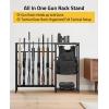 CVLIFE Gun Rack Stand, Vertical Rifle Rack Floor Stand with Tactical Gear Rack, Indoor Rifle Display Stand Holder for Rifle/Shotgun, Holds up 8 Long Guns for Home Garage Shop Storage