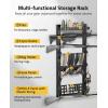 CVLIFE Gun Rack for Wall, Indoor Gun Rack Wall Mount with Shelf & Accessory Panel, Horizontal Heavy-Duty Gun Display Holder for Rifle/Shotgun, Gear Wall Mounted(Multi-Layer Gun Rack)