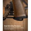 CVLIFE Indoor Gun Racks, Wall Mount 5 Gun Rack with 4 Pistol Holder, Solid Wood & Carbon Steel Wall Gun Racks for Rifle Shotgun Pistol Mag Storage, Vertical Wall Mounted Rifle Rack, Easy Assembly