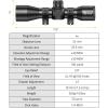 CVLIFE JackalHowl 4X32 Compact Rifle Scope for .22 Caliber Rifles with BDC Reticle, Ideal for Medium to Long-Range Hunting up to 500 Yards(20mm Picatinny)