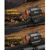CVLIFE JackalHowl Red Dot Sight, 1x20mm 2 MOA Motion Awake Red Dot with 10 Brightness Settings, IPX7 Waterproof, Compact Optics with Absolute Co-Witness Mount