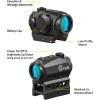 CVLIFE JackalHowl Red Dot Sight,1x20mm 2MOA Red dot Motion Awake Red Dot Scope Compact Red Dot Optics with Co-Witness Riser and Low-Profile Mount,10 Brightness Button Settings(GREEN DOT)