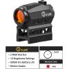 CVLIFE JackalHowl Red Dot Sight,1x20mm 2MOA Red dot Motion Awake Red Dot Scope Compact Red Dot Optics with Co-Witness Riser and Low-Profile Mount,10 Brightness Button Settings(Red Dot)