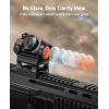 CVLIFE JackalHowl Red/Green Dot Sight with Motion Awake and Auto Off, 1x20mm 2MOA Red Dot Rifle Scope with Absolute Co-Witness Riser, IPX7 Waterproof, Shockproof, Fogproof Red Dot Optics Reflex Sight(Red Dot)