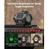 CVLIFE JackalHowl Red/Green Dot Sight with Motion Awake and Auto Off, 1x20mm 2MOA Red Dot Rifle Scope with Absolute Co-Witness Riser, IPX7 Waterproof, Shockproof, Fogproof Red Dot Optics Reflex Sight(Red Dot)