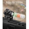 CVLIFE JackalHowl Red/Green Dot Sight with Motion Awake and Auto Off, 1x20mm 2MOA Red Dot Rifle Scope with Absolute Co-Witness Riser, IPX7 Waterproof, Shockproof, Fogproof Red Dot Optics Reflex Sight(Green Dot)