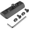 CVLIFE M-Rail Bipod Adapter Bipod Mount Sling Stud 4 T-Nuts 4 Screws and 1 Wrench (Flat Dark Earth)(Black)