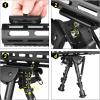 CVLIFE M-Rail Bipod Adapter Bipod Mount Sling Stud 4 T-Nuts 4 Screws and 1 Wrench (Flat Dark Earth)(Black)