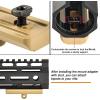 CVLIFE M-Rail Bipod Adapter Bipod Mount Sling Stud 4 T-Nuts 4 Screws and 1 Wrench (Flat Dark Earth)(Flat Dark Earth)