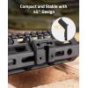 CVLIFE M-Rail Mount for Tactical Flashlight, 45 Degree Compatible with M300/M600 Series
