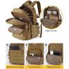 CVLIFE Military Travel Backpack for Men 40L Tactical Work Backpack Molle Rucksack Large Bookbag Army Day Pack with Bottle Holder for Women Outdoor Camping Sport Hiking Trekking Everyday Carry, Tan