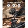 CVLIFE Motion Awake Red Dot Sight,1x20mm 3MOA Compact Red Dot Optics with 10 Brightness Settings Low-Profile Mount and 1/3 Co-Witness Mount IPX7 Waterproof