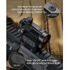 CVLIFE Motion Awake Red Dot and Magnifier Combo, Auto Brightness Adjustment, 3 MOA Red Dot with 3X Magnifier, Absolute Co-Witness Optic, Open Reflex Optic Sight with Flip-to-Side Mount.