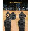 CVLIFE Motion Awake Red Dot and Magnifier Combo, Auto Brightness Adjustment, 3 MOA Red Dot with 3X Magnifier, Absolute Co-Witness Optic, Open Reflex Optic Sight with Flip-to-Side Mount.