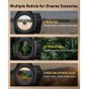 CVLIFE Multi-Reticle Red/Green Dot Sight & 3X Magnifier Combo, Motion Awake Compact Red Dot & Circle with Quick Release Flip-to-Side Magnifier Combo Kit, Optics Absolute Co-Witness for 21MM Picatinny(Green 2 MOA Dot & 55 MOA Circle)