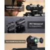 CVLIFE Multi-Reticle Red/Green Dot Sight & 3X Magnifier Combo, Motion Awake Compact Red Dot & Circle with Quick Release Flip-to-Side Magnifier Combo Kit, Optics Absolute Co-Witness for 21MM Picatinny(Red 3 MOA Dot & 65 MOA Circle)