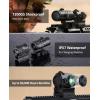 CVLIFE Multi-Reticle Red/Green Dot Sight & 3X Magnifier Combo, Motion Awake Compact Red Dot & Circle with Quick Release Flip-to-Side Magnifier Combo Kit, Optics Absolute Co-Witness for 21MM Picatinny(Green 2 MOA Dot & 55 MOA Circle)