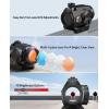 CVLIFE Multiple Reticle Red Dot Sight, Motion Awake Red Dot & Circle, 1x20mm Optics Scope with Absolute Co-Witness Riser and Low Mount for 21mm Picatinny, IPX7 Waterproof & Fogproof, 50,000H Runtime(Black)