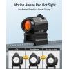 CVLIFE Multiple Reticle Red Dot Sight, Motion Awake Red Dot & Circle, 1x20mm Optics Scope with Absolute Co-Witness Riser and Low Mount for 21mm Picatinny, IPX7 Waterproof & Fogproof, 50,000H Runtime(Black)