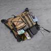 CVLIFE Outdoor Chest Bag for Men, Tactical Chest Pack, Adjustable Running Vest Bag, Lightweight Anti-theft EDC Rig for Hiking(Khaki)