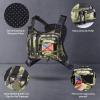 CVLIFE Outdoor Chest Bag for Men, Tactical Chest Pack, Adjustable Running Vest Bag, Lightweight Anti-theft EDC Rig for Hiking(Shadowstand)