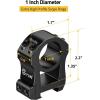 CVLIFE Precision Scope Rings Mount – Compatible with Picatinny Rails and More – 2 Pieces(Extra High)